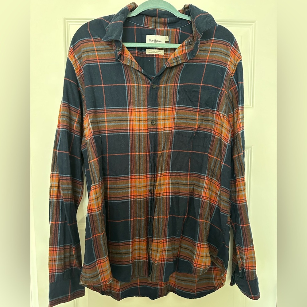 Men’s Goodfellow Long Sleeve Button Up Shirt